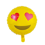 We Fiesta Folieballon Emoji Hartjes ogen -  46cm