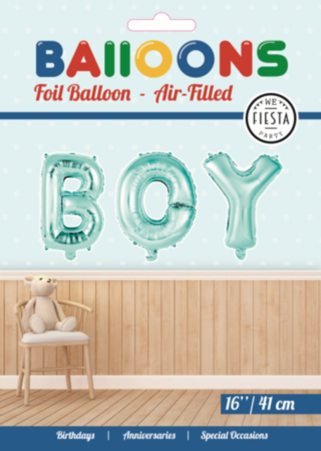 Folieballon BOY - Letter Set - 41cm
