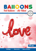 Folieballon LOVE - 1 woord - Rood - 119cm Folieballon LOVE - 1 woord - Rood - 119cm