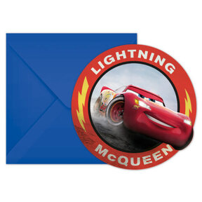 Cars 3 - Uitnodigingen - 6 stuks
