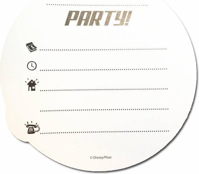 Cars 3 - Uitnodigingen - 6 stuks