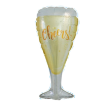 Folieballon Champagne Glas  - 84cm