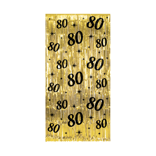 Deurgordijn 80 jaar  200 x 100 cm