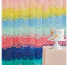 Backdrop/ deurgordijn kleurrijke schijven Mix it Up Brights 2x2 meter
