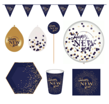 Happy New Year Party versiering pakket | Oud & Nieuw Party versiering pakket