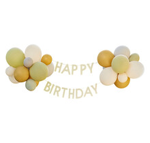 Happy Birthday slinger met 24 ballonnen