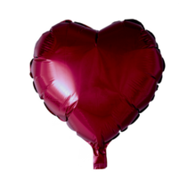 Folieballon hart - Bordeaux - 46cm