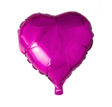 Folieballon hart - Donker roze - 46cm