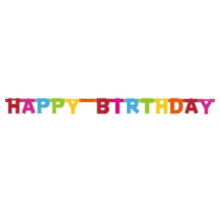 Letterslinger Happy Birthday - 1,6 meter