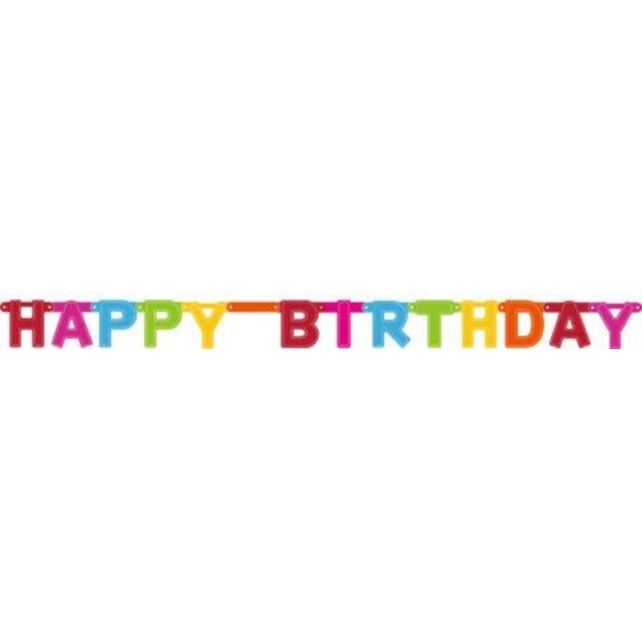 Letterslinger Happy Birthday - 1,6 meter