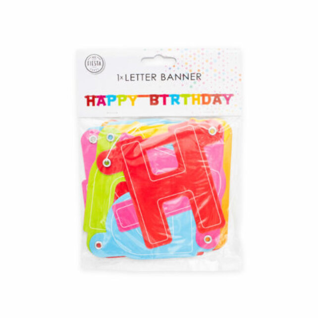 Letterslinger Happy Birthday - 1,6 meter