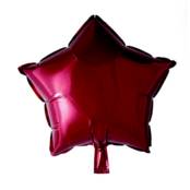 Folieballon ster - Bordeaux rood - 46cm
