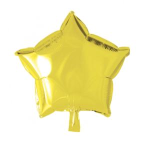 Folieballon ster - Geel - 46cm