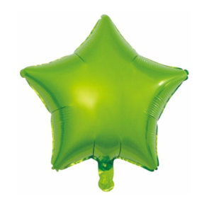 Folieballon ster - Licht groen - 46cm
