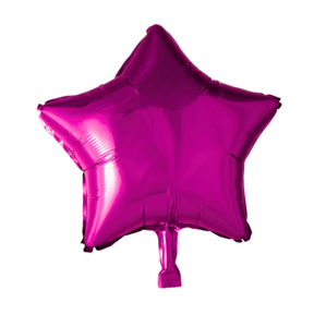 Folieballon ster - Donker roze - 46cm