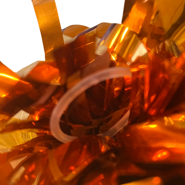 Ballon gewicht folie - Oranje