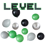 Set Mini Groene Mix ballonnen 40 stuks & Level Letters