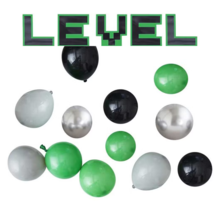 Set Mini Groene Mix ballonnen 40 stuks & Level Letters