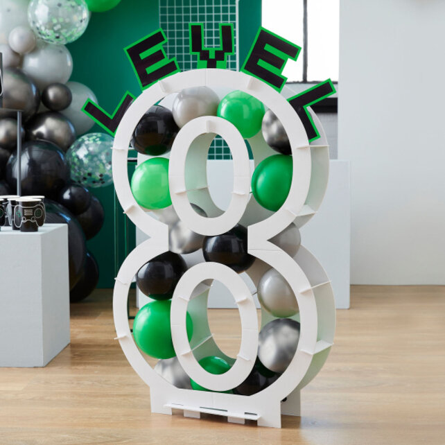 Set Mini Groene Mix ballonnen 40 stuks & Level Letters