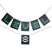 Letterslinger Level "up" personaliseerbaar 1,8m