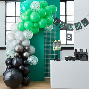 Ballonnenboog zwart/ groen Game On 5m
