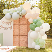 Ballonnenboog salie groen en nude 4m