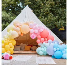 Ballonnenboog Mix it Up Brights incl. gekleurde Honeycombs 12m