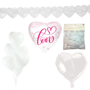Versiering pakket Valentijnsdag Wit - 3.2