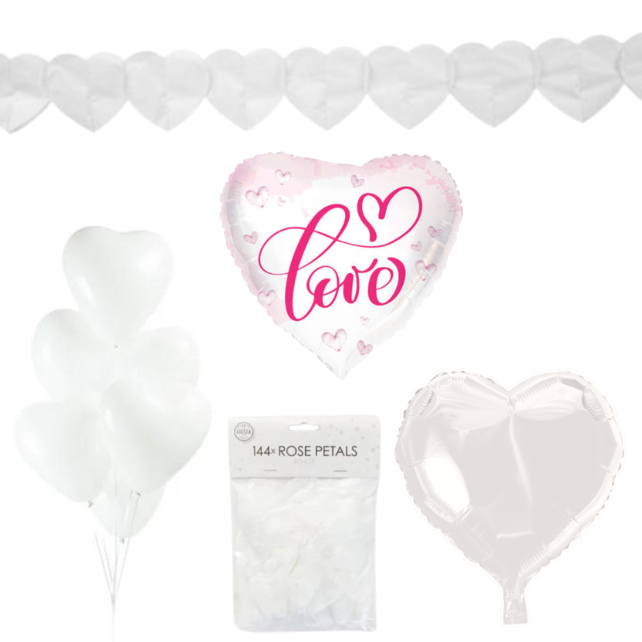 Versiering pakket Valentijnsdag Wit - 3.1