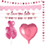 Feest-vieren Versiering pakket Valentijnsdag Roze - 3