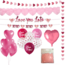 Feest-vieren Versiering pakket Valentijnsdag Roze - 5.2