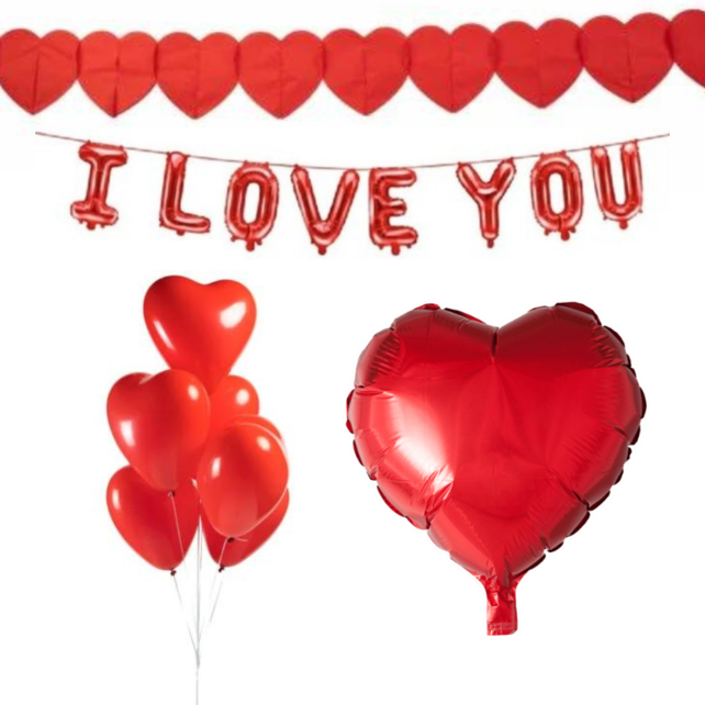 Versiering pakket Valentijnsdag Rood - 2.1