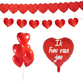 Versiering pakket Valentijnsdag Rood - 2.3