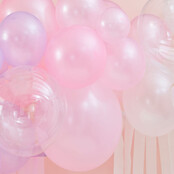 Ballonnenboog pastel met streamers 3m