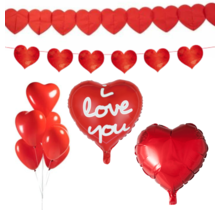 Versiering pakket Valentijnsdag Rood - 3.1