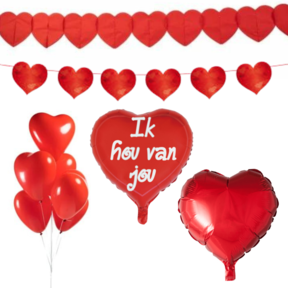 Versiering pakket Valentijnsdag Rood - 3.2