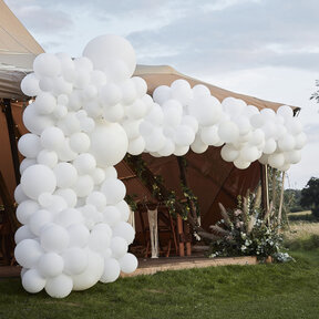 Ballonnenboog wit XL 12m