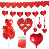 Versiering pakket Valentijnsdag Rood - 5.2