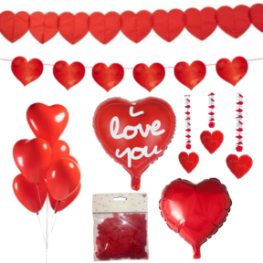 Versiering pakket Valentijnsdag Rood - 6.1