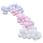 Ballonnenboog XL paars & roze 12m