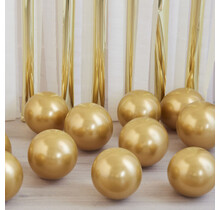 Ballonnen chrome goud 13cm 40 stuks