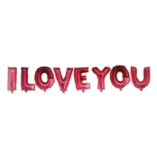 Folieballon i love you - Letter Set - 36cm