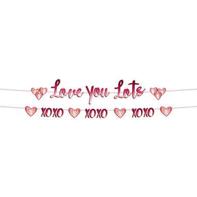 Papieren letterslinger Love You Lots en Xoxo