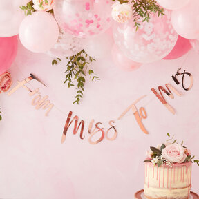 Slinger from Miss to Mrs rosé goud 170cm
