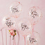 Ginger Ray Confetti ballonnen Team Bride 5 stuks 30cm