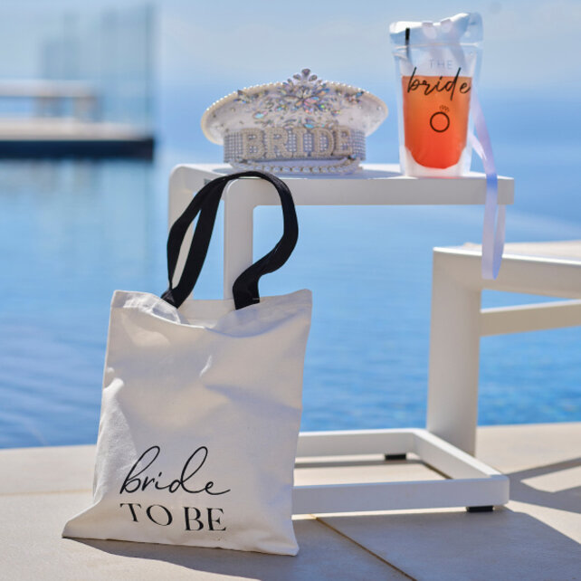 Canvas draagtas Bride to Be 31x36cm