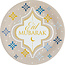 Amscan Eid Mubarak papieren borden 23cm 8 stuks