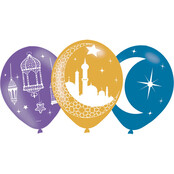 Eid Mubarak ballonnen 28cm 6 stuks