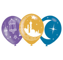 Eid Mubarak ballonnen 28cm 6 stuks