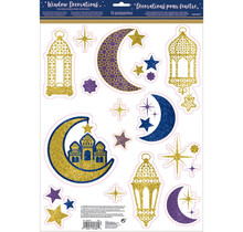 Eid Mubarak raamdecoraties 15 stickers